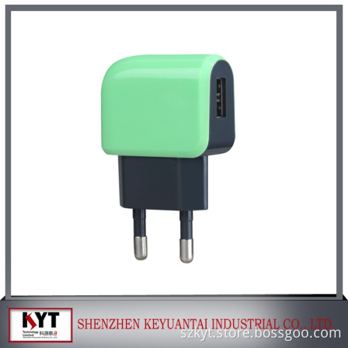 EU KC US plug 5V 1A mini wall charger, mobile phone charger with CE FCC ROHS